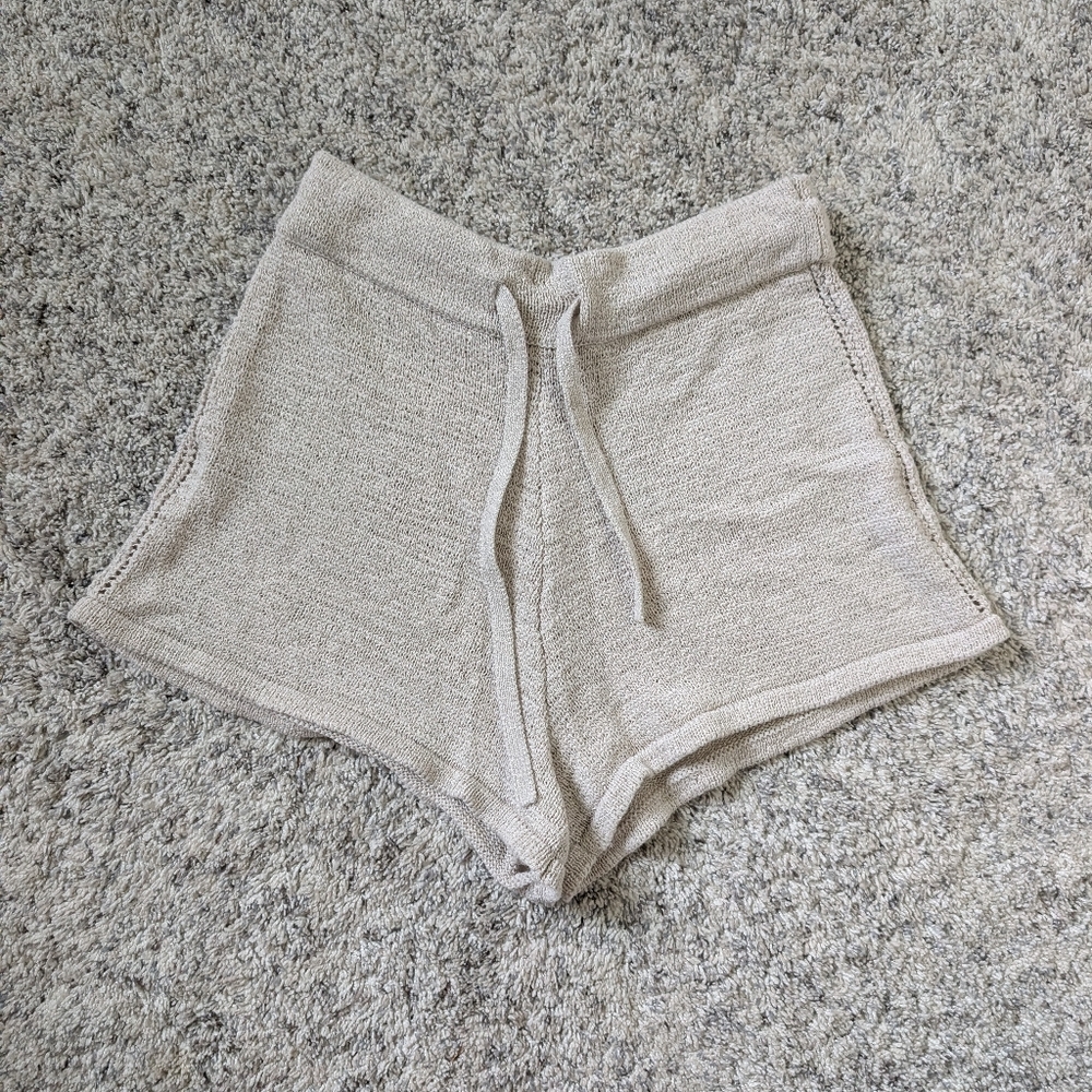 Cult Gaia Mikeah Cotton Blend Knit Short